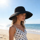 Women Wide Brim Bucket Hat Lightweight Woven Sun Hat Classic Solid Casual Hat