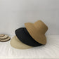 Women Wide Brim Bucket Hat Lightweight Woven Sun Hat Classic Solid Casual Hat