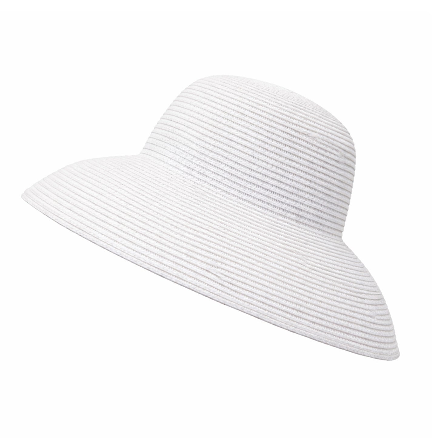 Women Wide Brim Bucket Hat Lightweight Woven Sun Hat Classic Solid Casual Hat