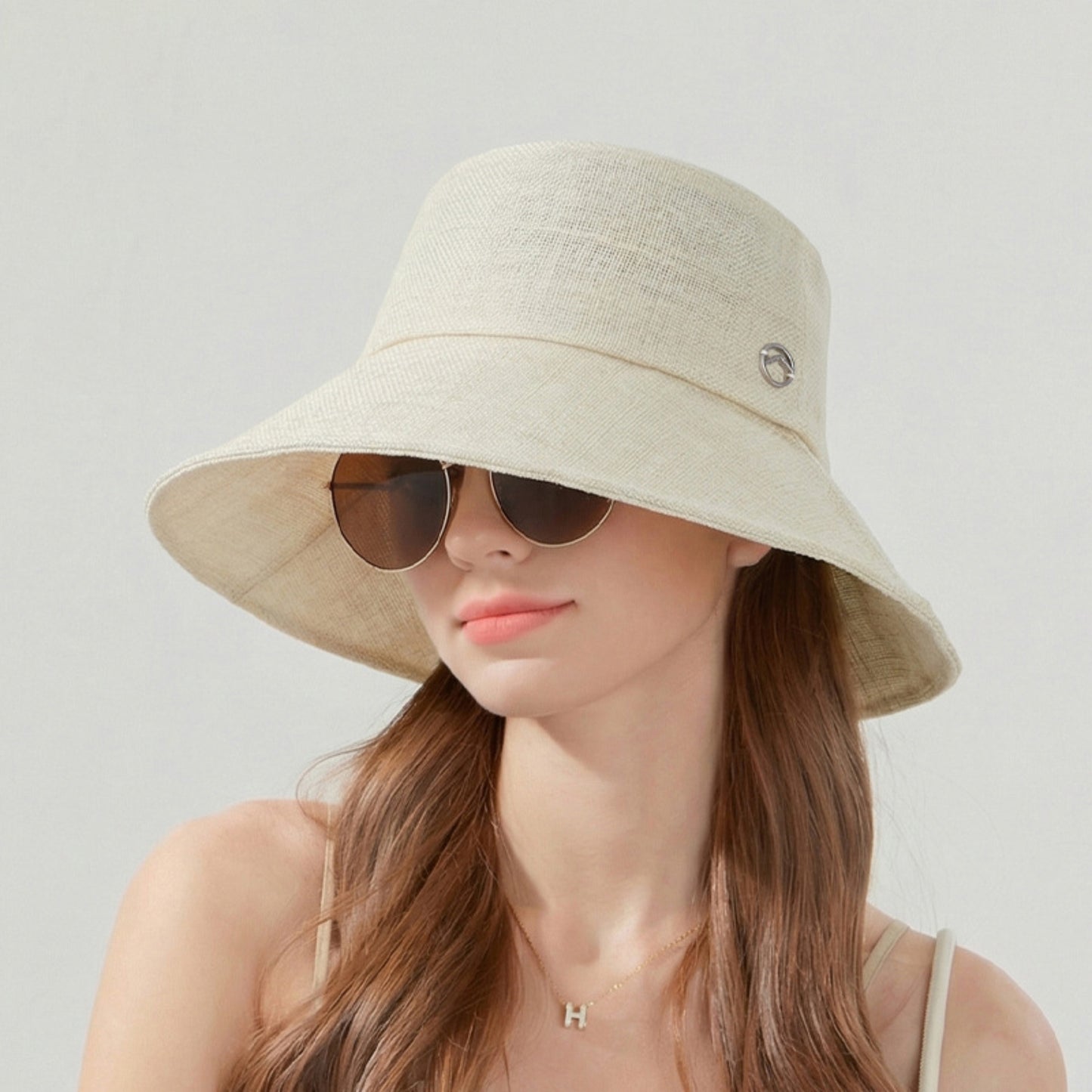 Women Wide Brim Bucket Hat Classic Solid Sun Hat Lightweight Casual Everyday Hat