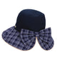 Wide Brim Sun Hat with Bow Detail Adjustable Fit Summer Bucket Hat