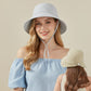 Wide Brim Sun Hat with Chin Strap Adjustable Fit UV Protection Bucket Hat