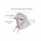 Wide Brim Sun Hat with Neck Flap Convertible Headband UV Protection Summer Hat
