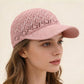 Breathable Crochet Baseball Cap, Adjustable Summer Lightweight Mesh Dad Hat