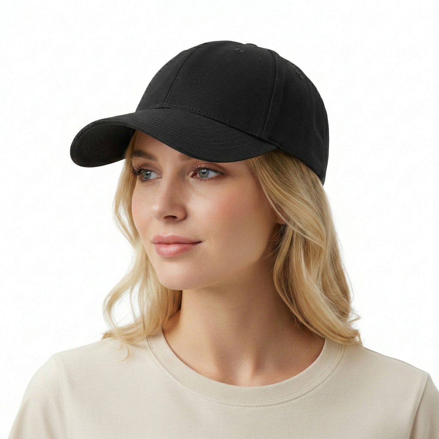 Cotton Baseball Cap Adjustable Dad Hat Breathable Casual Everyday Hat for Men Women