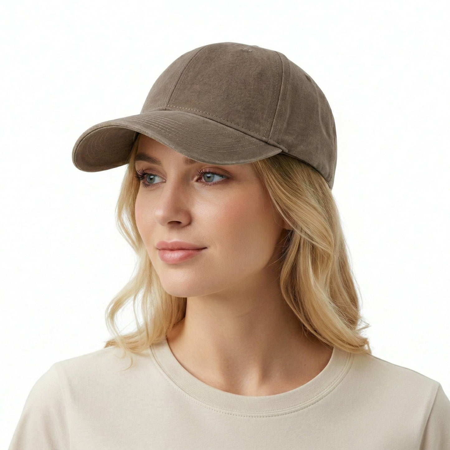 Cotton Baseball Cap Adjustable Dad Hat Breathable Casual Everyday Hat for Men Women