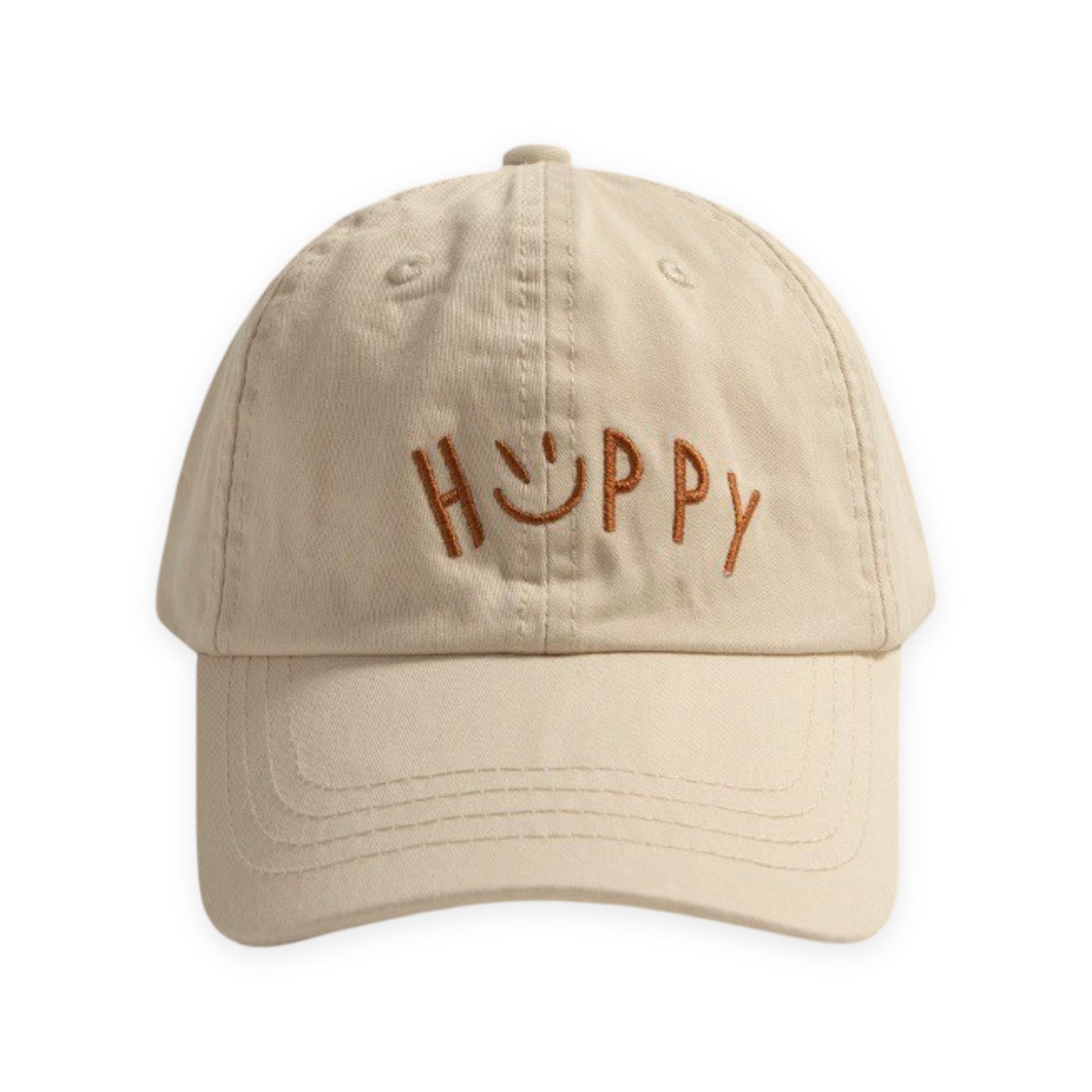 Embroidered Smile Baseball Cap Adjustable Cotton Dad Hat Casual Cute Everyday Hat