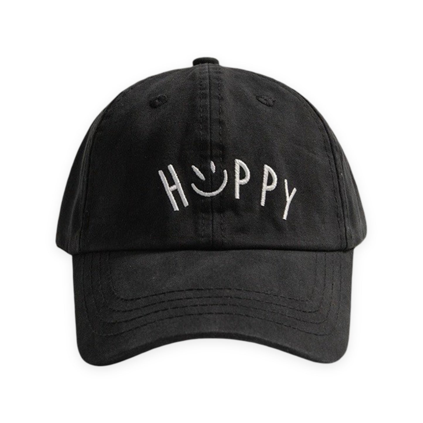 Embroidered Smile Baseball Cap Adjustable Cotton Dad Hat Casual Cute Everyday Hat