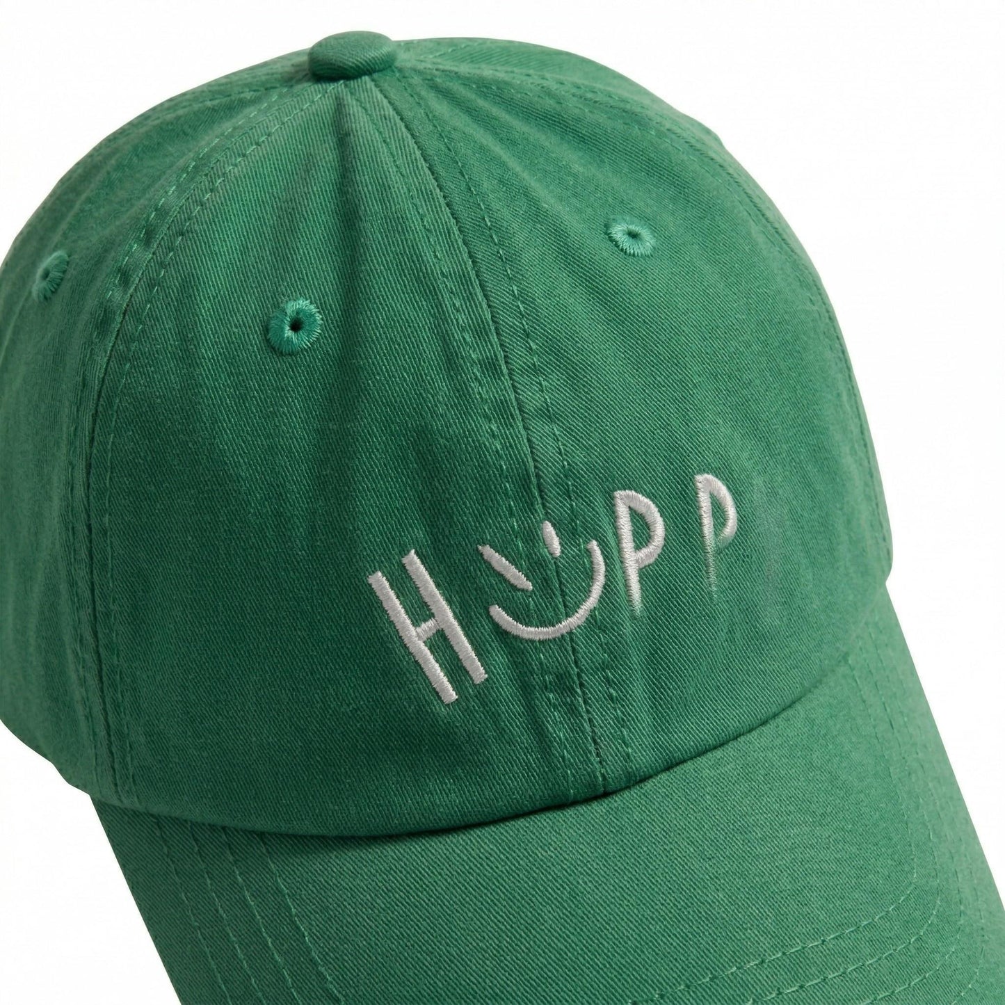 Embroidered Smile Baseball Cap Adjustable Cotton Dad Hat Casual Cute Everyday Hat