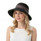 Straw Sun Hat Asymmetric Brim Breathable Lightweight Foldable Summer Hat