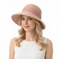 Straw Sun Hat Asymmetric Brim Breathable Lightweight Foldable Summer Hat