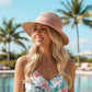 Straw Sun Hat Asymmetric Brim Breathable Lightweight Foldable Summer Hat