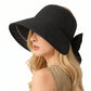 Wide Brim Straw Visor Hat Breathable Foldable Summer Sun Hat Beach Vacation Hat