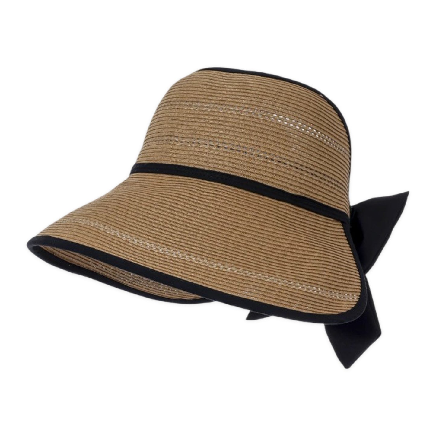Wide Brim Straw Visor Hat Breathable Foldable Summer Sun Hat Beach Vacation Hat
