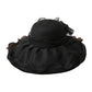 Wide Brim Straw Sun Hat Mesh Trim Elegant Summer Beach Vacation Hat