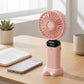 USB Rechargeable Mini Handheld Fan Portable Foldable Desk Fan with Digital Display Cooling Fan