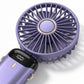 USB Rechargeable Mini Handheld Fan Portable Foldable Desk Fan with Digital Display Cooling Fan