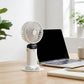 USB Rechargeable Mini Handheld Fan Portable Foldable Desk Fan with Digital Display Cooling Fan
