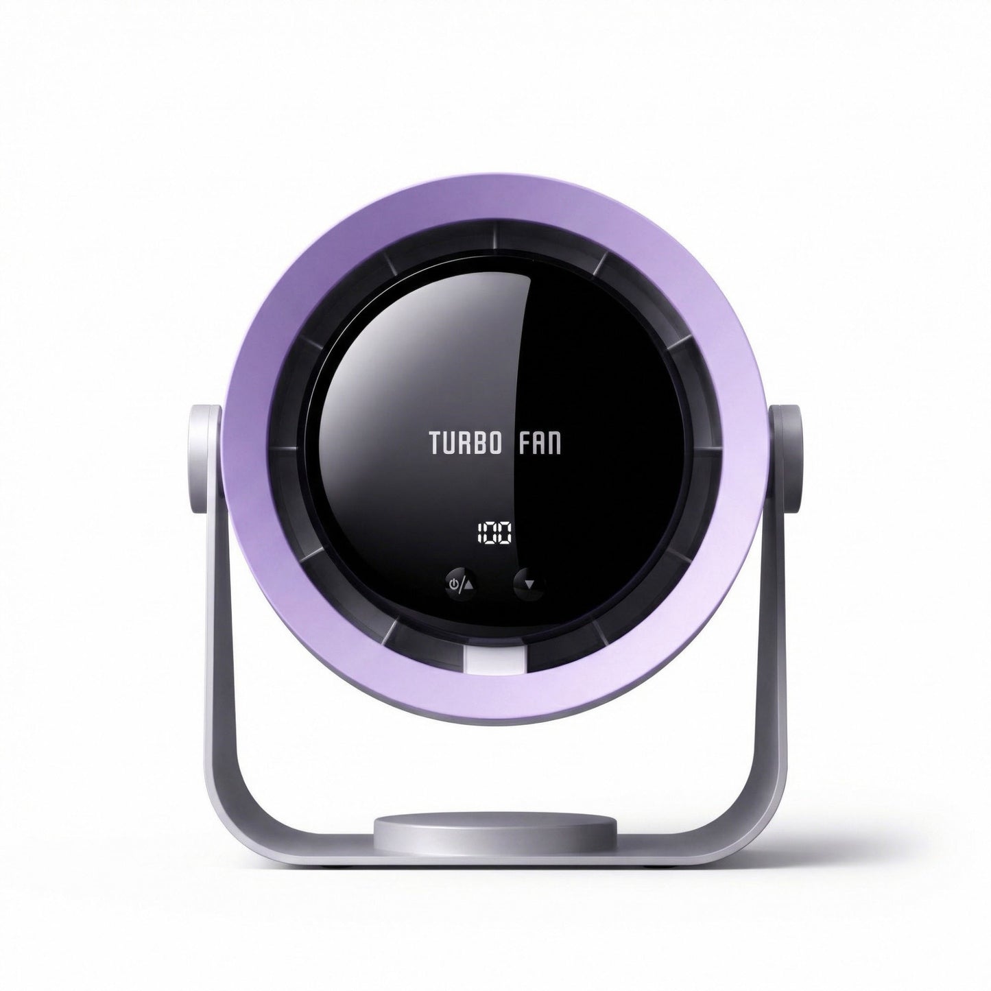 USB Rechargeable Turbo Desk Fan Quiet Circulating Fan with LED Display Wall Mount Portable Fan