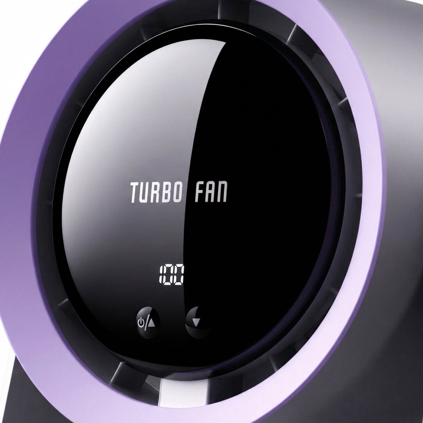 USB Rechargeable Turbo Desk Fan Quiet Circulating Fan with LED Display Wall Mount Portable Fan
