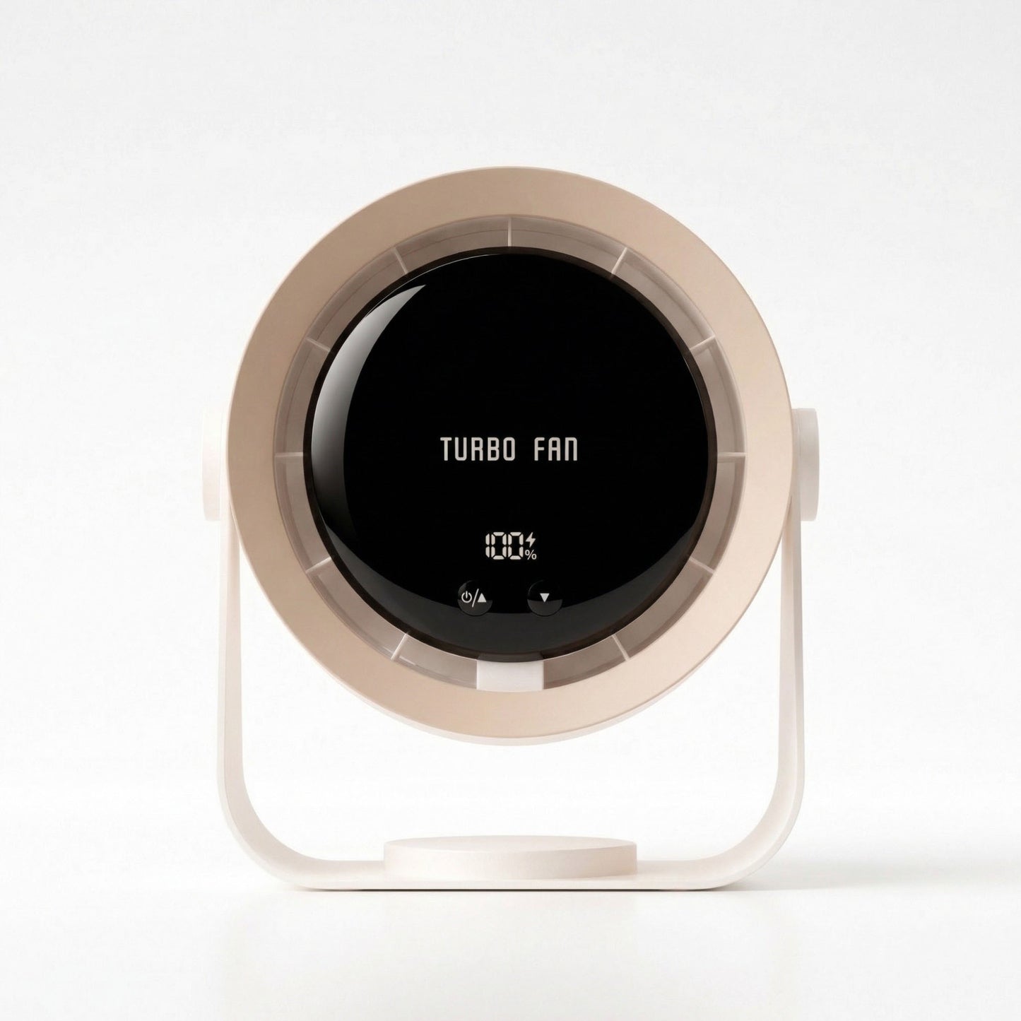 USB Rechargeable Turbo Desk Fan Quiet Circulating Fan with LED Display Wall Mount Portable Fan