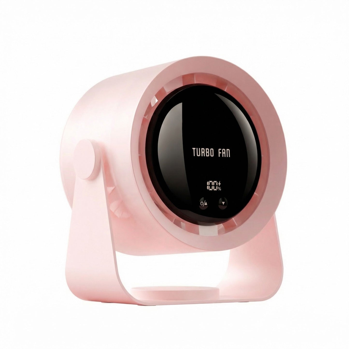 USB Rechargeable Turbo Desk Fan Quiet Circulating Fan with LED Display Wall Mount Portable Fan