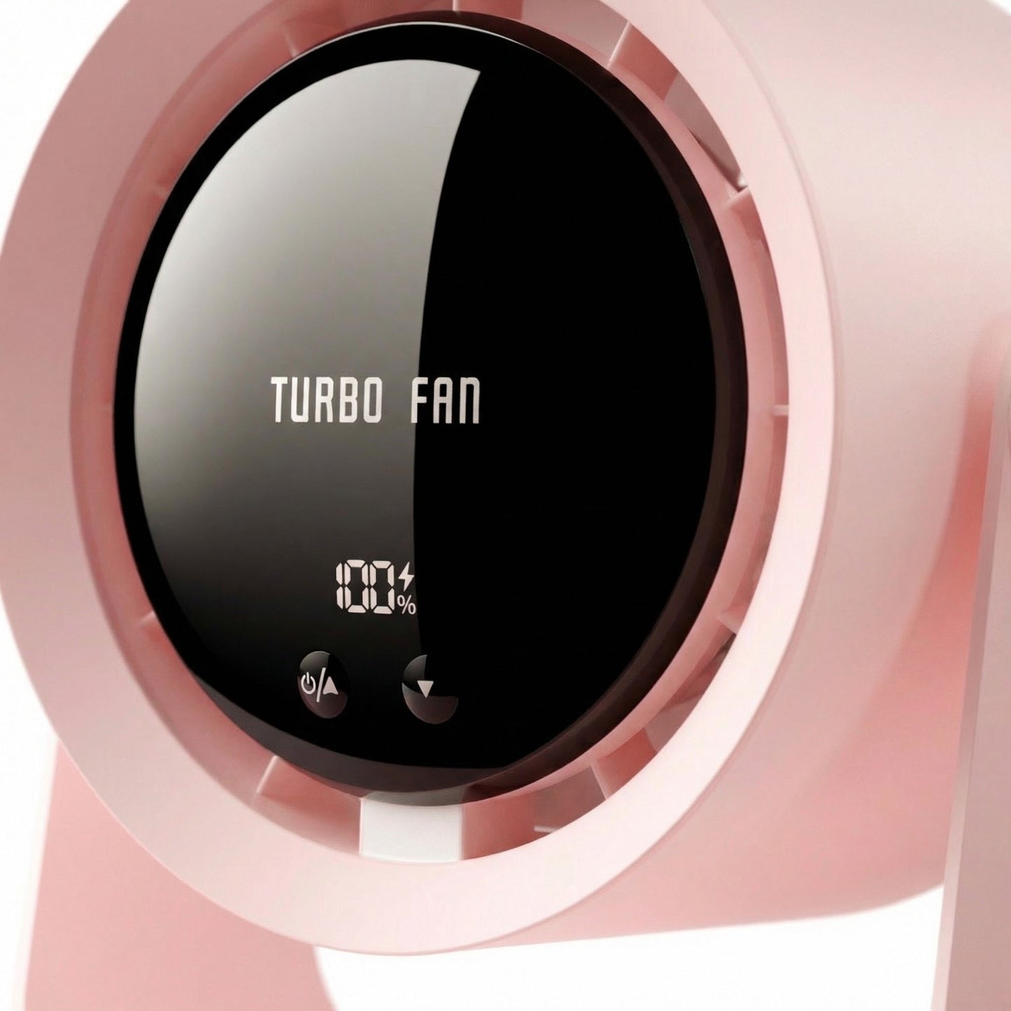 USB Rechargeable Turbo Desk Fan Quiet Circulating Fan with LED Display Wall Mount Portable Fan