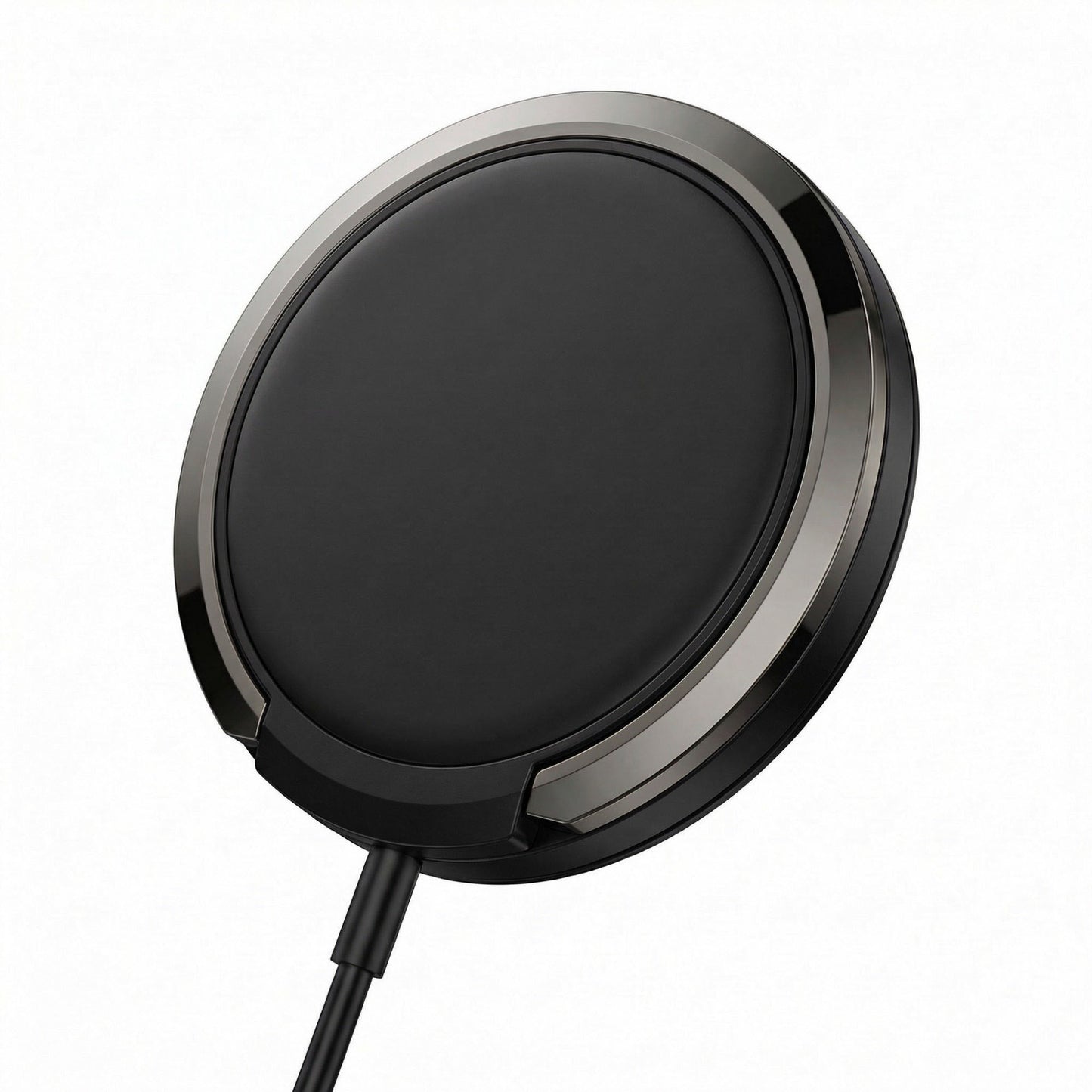 Magnetic Wireless Charger 15W Fast Charging Pad with Phone Stand Ring Grip Compatible