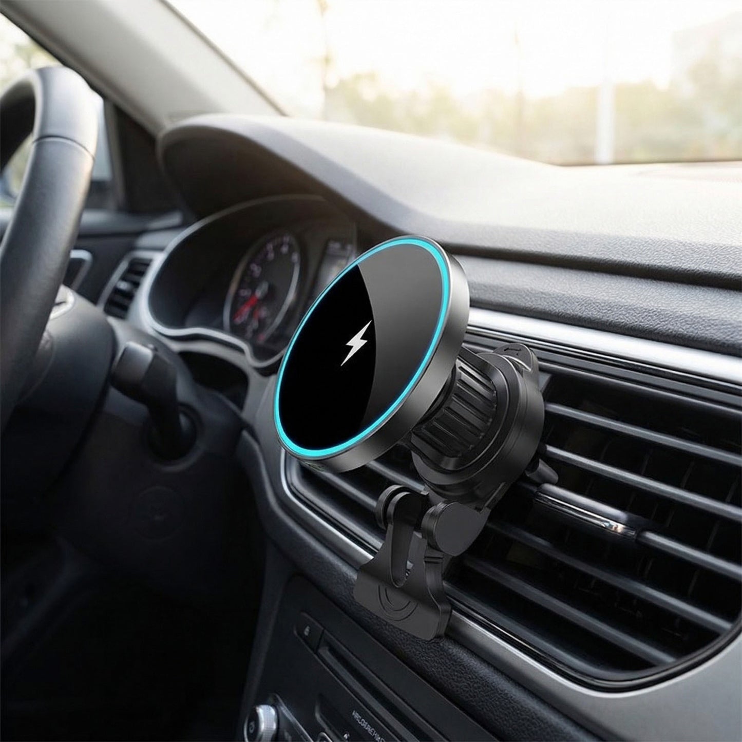 Zinc Alloy Car Magnetic Wireless Charger Mount Fast Charging Phone Holder Air Vent