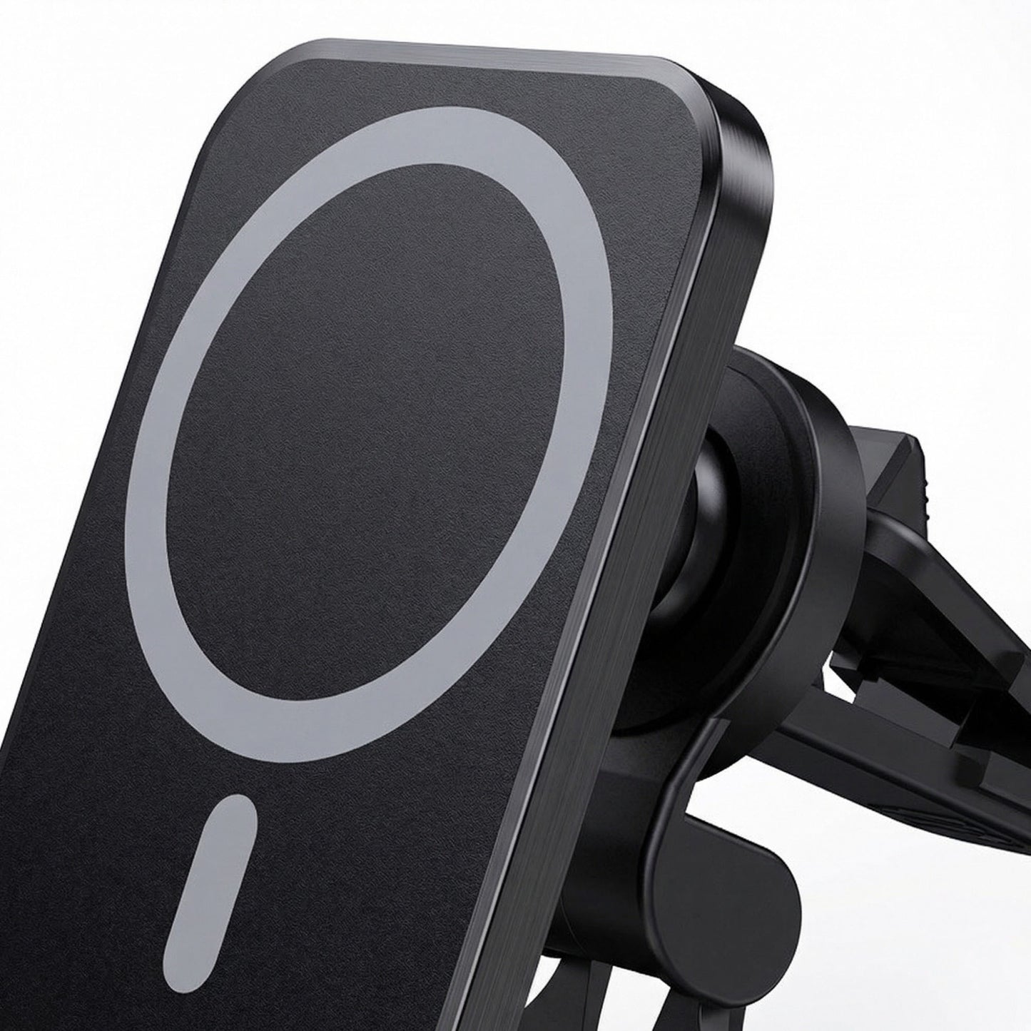 Car Wireless Charger Mount 15W Fast Charging Aluminum Magnetic Phone Holder Air Vent Mount