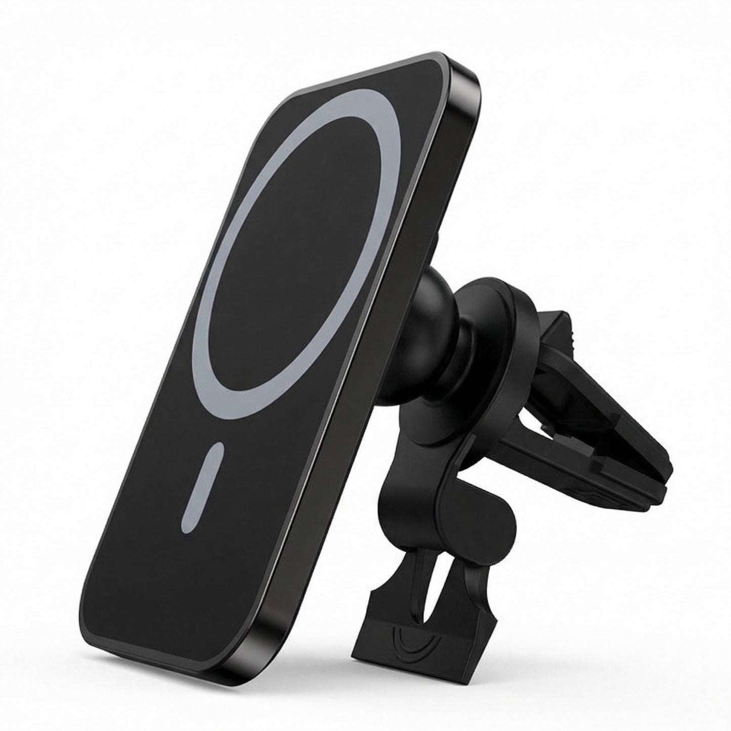 Car Wireless Charger Mount 15W Fast Charging Aluminum Magnetic Phone Holder Air Vent Mount