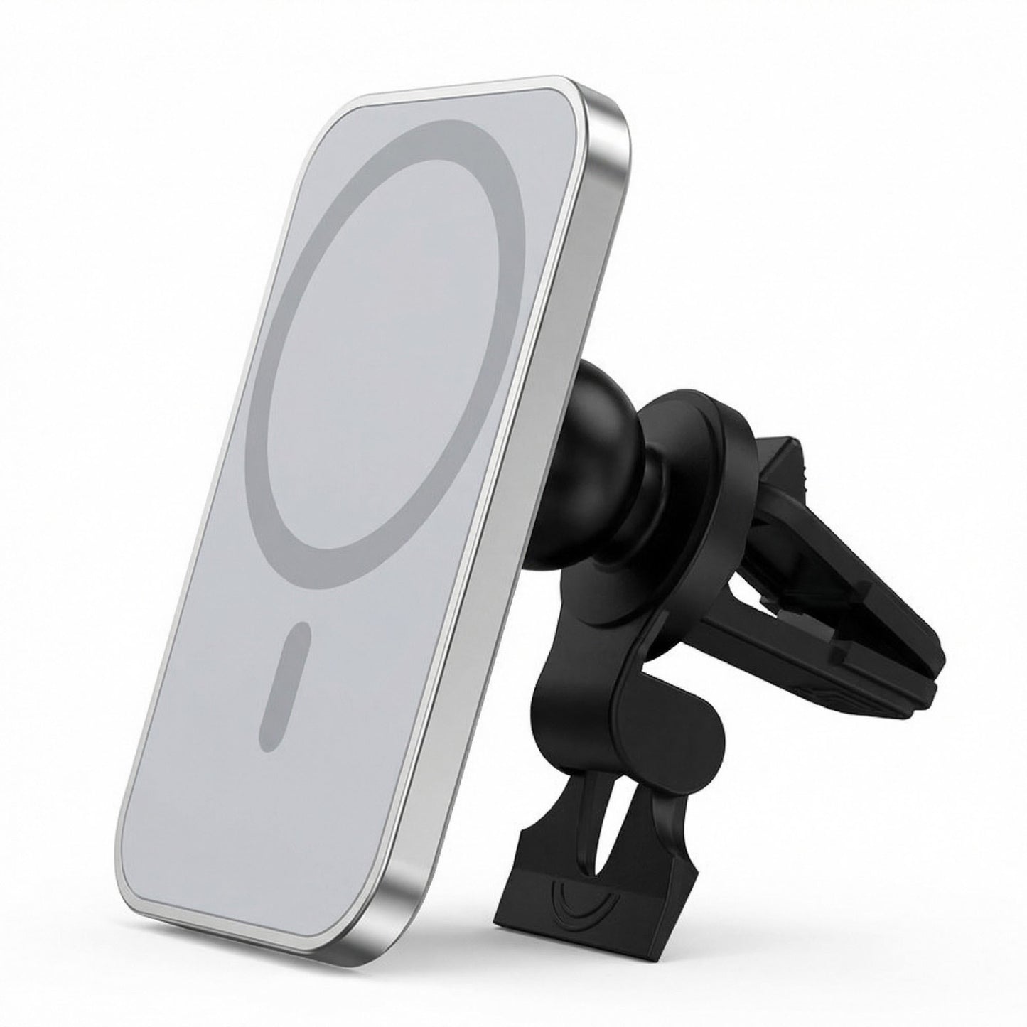 Car Wireless Charger Mount 15W Fast Charging Aluminum Magnetic Phone Holder Air Vent Mount