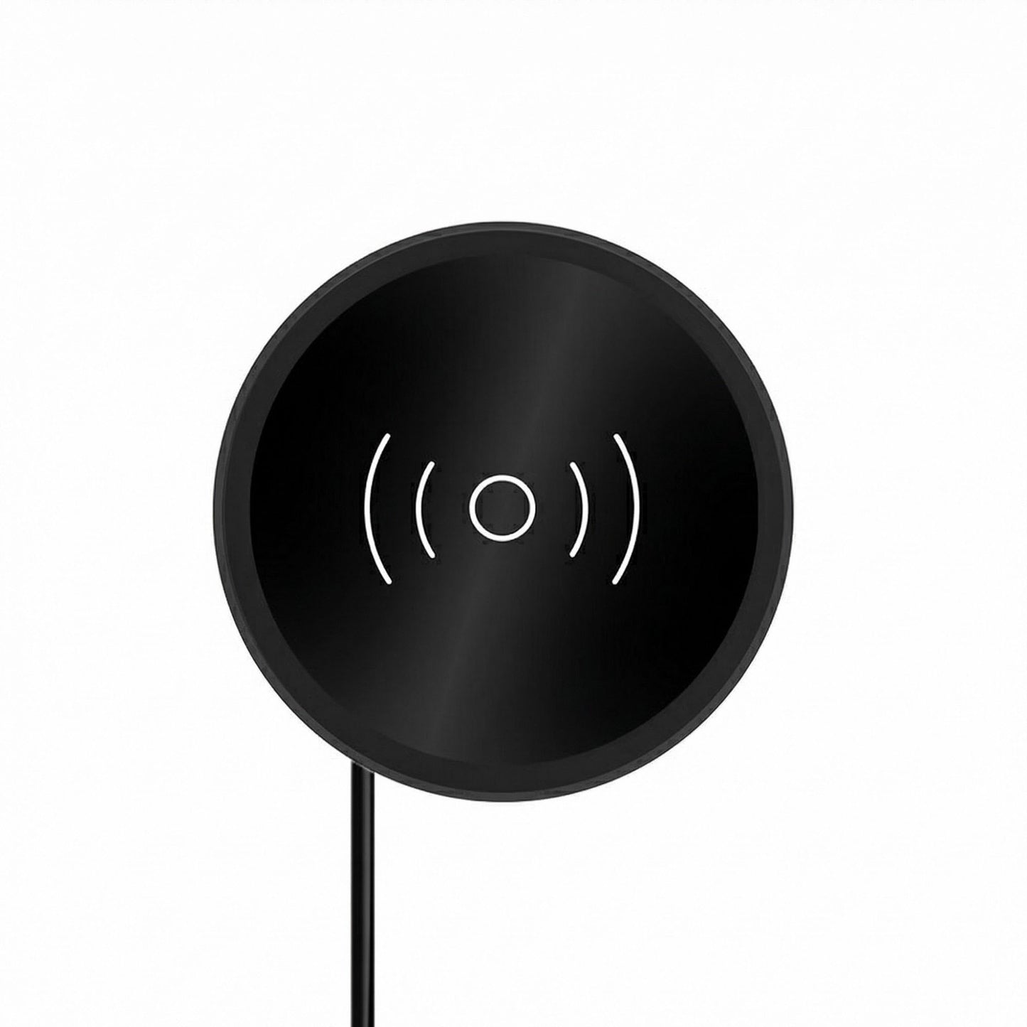 Embedded Wireless Charging Panel 15W Fast Charger Aluminum Alloy Built-In Desktop with Type-C Input
