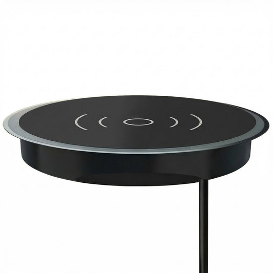 Embedded Wireless Charging Panel 15W Fast Charger Aluminum Alloy Built-In Desktop with Type-C Input