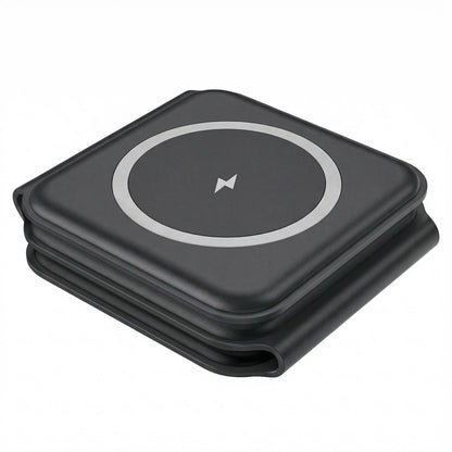 3-in-1 Foldable Magnetic Wireless Charger Stand for Phone Watch Earbuds Fast Charging Station
