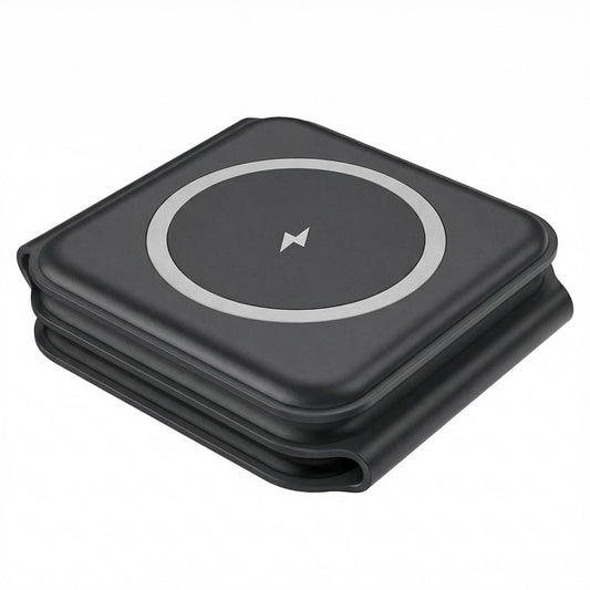 3-in-1 Foldable Magnetic Wireless Charger Stand for Phone Watch Earbuds Fast Charging Station