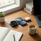 Foldable 3-in-1 Wireless Charging Station Compatible with Qi Enabled Devices