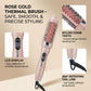 Heated Round Brush Hair Styler Set with Digital Display, Comb, Clips and Heat Gloves