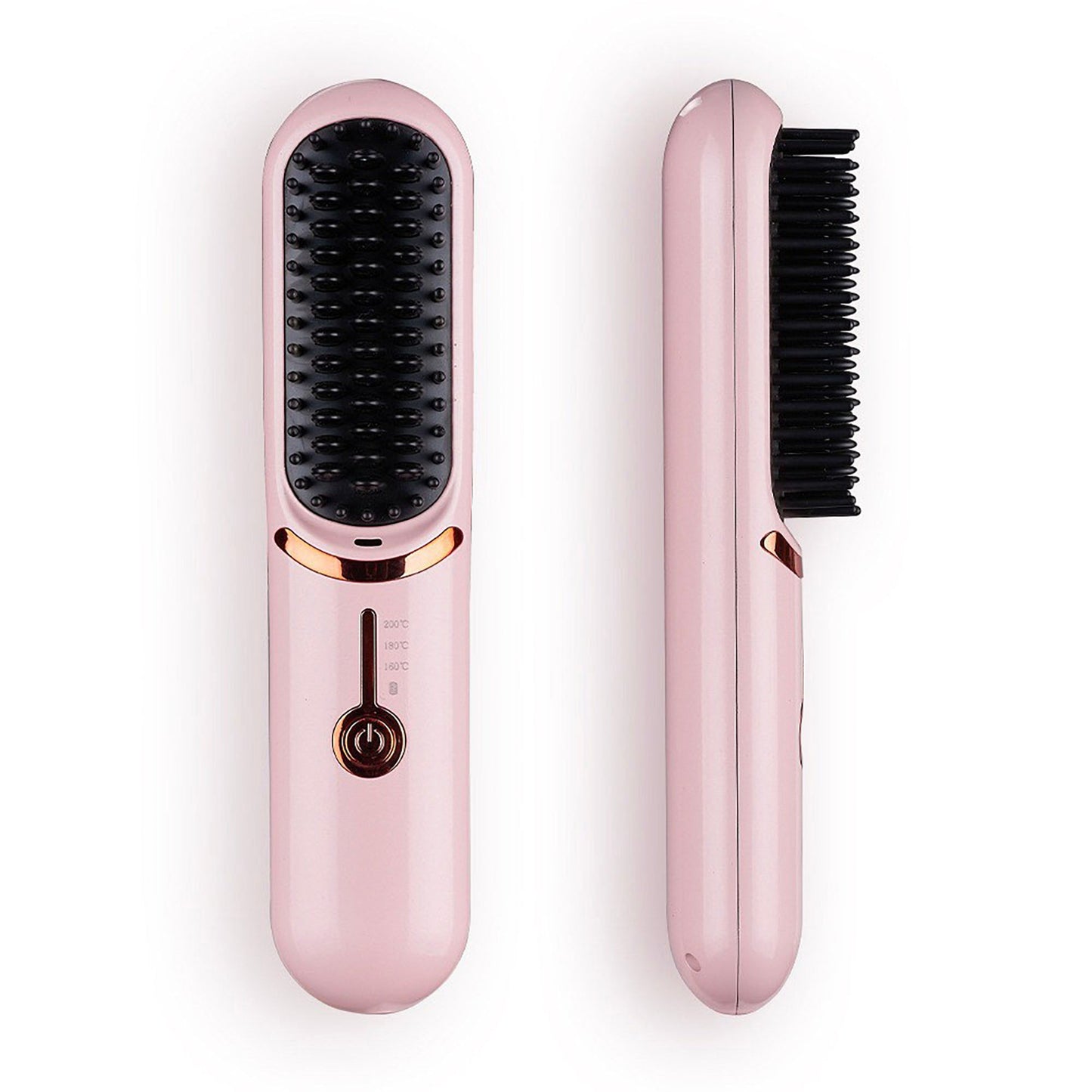Heated Hair Straightening Brush with Adjustable Temperature 320¡ãF to 395¡ãF