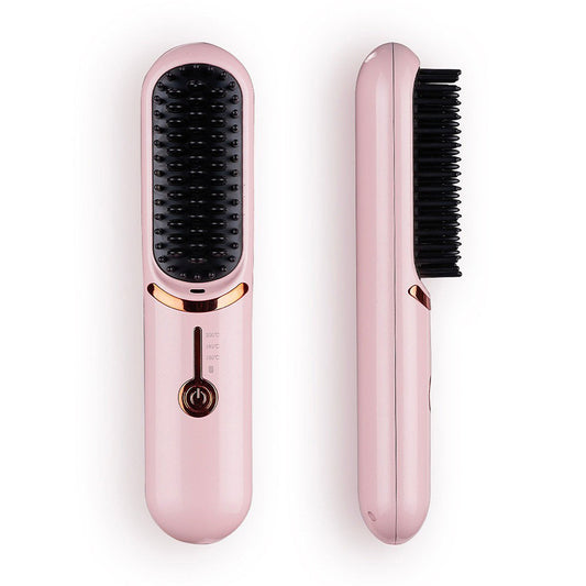 Heated Hair Straightening Brush with Adjustable Temperature 320¡ãF to 395¡ãF