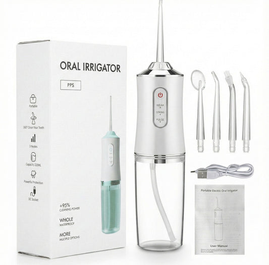 Cordless Water Flosser Oral Irrigator with Multiple Modes and Rechargeable Design