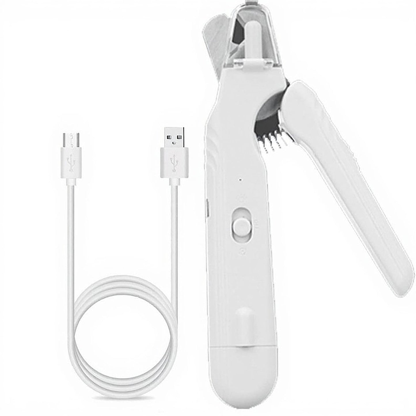 Rechargeable Pet Nail Grinder with LED Light Quiet Electric Cat and Dog Grooming Tool
