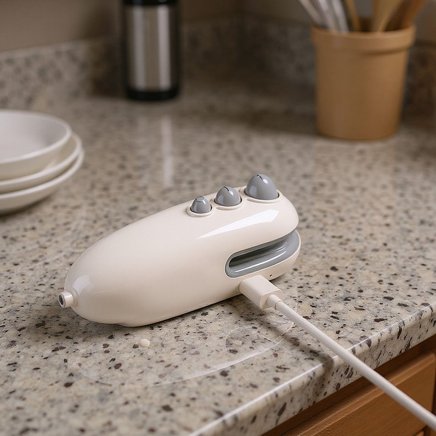2-PC Portable Mini Bag Heat Sealer with Rechargeable Design for Food Storage