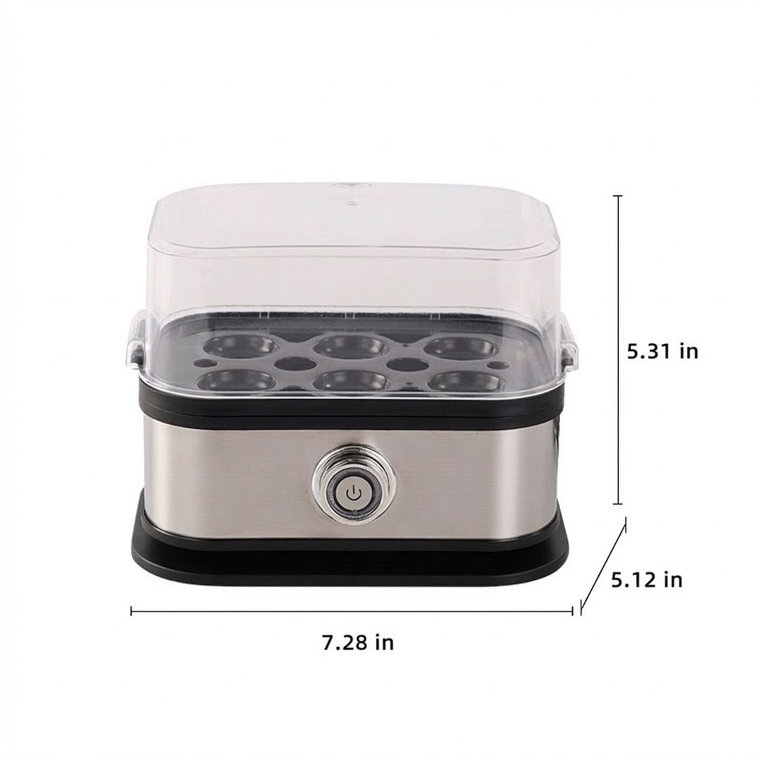 Stainless Steel Electric Egg Cooker Portable Egg Steamer Rapid Egg Boiler
