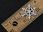 Christmas Winter Snow Snowflake Ice Cold Dangle Drop Earrings Necklace Set