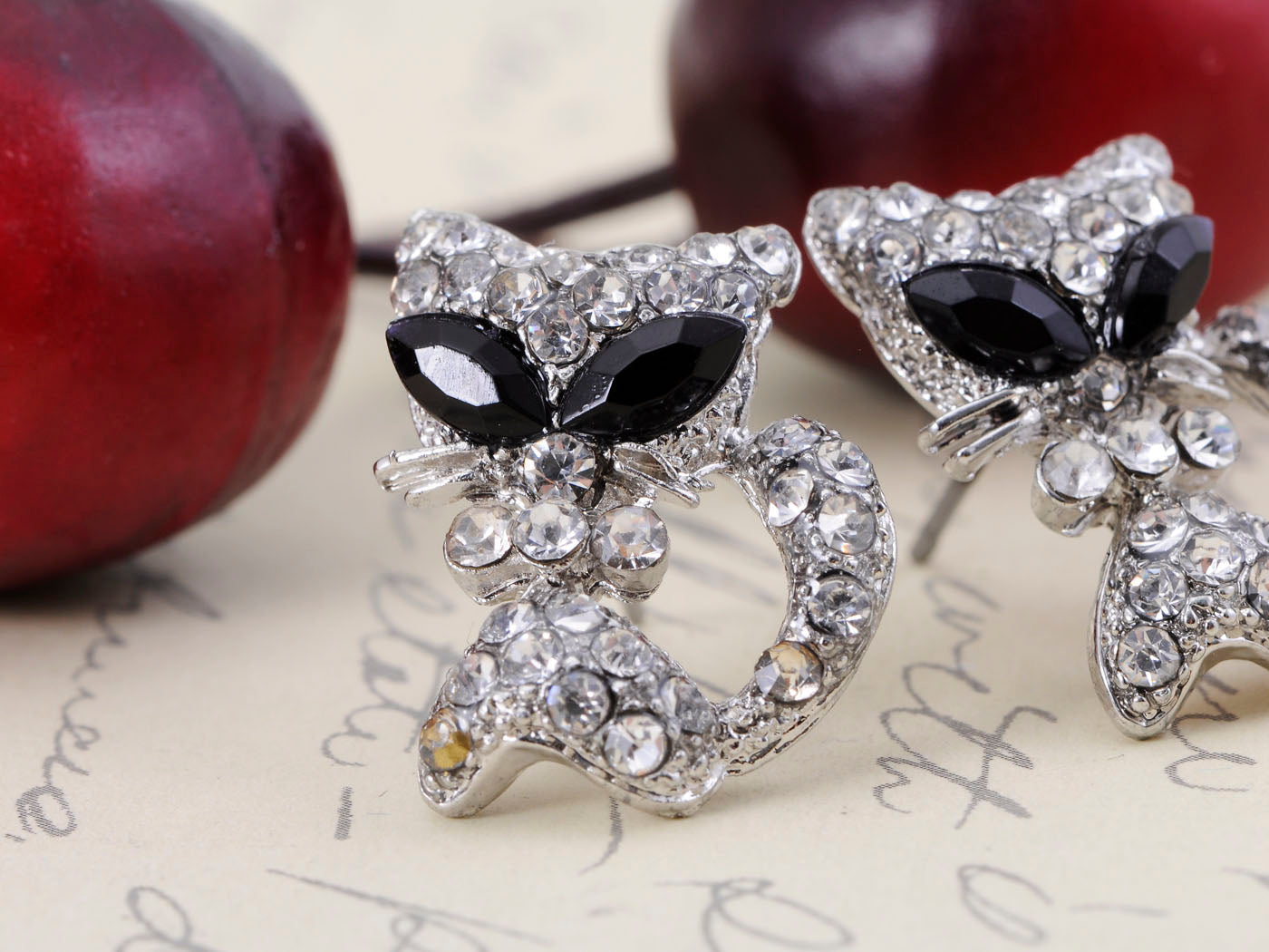 Kitten Cat Animal Stud Earrings