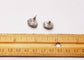 Ice Bling Hooter Owl Bird Round Head Czech Stud Earrings