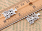 Alilang Silvery Tone Light Ice Rose Perch Bat Owl Branch Crystal Rhinestone Stud Earrings