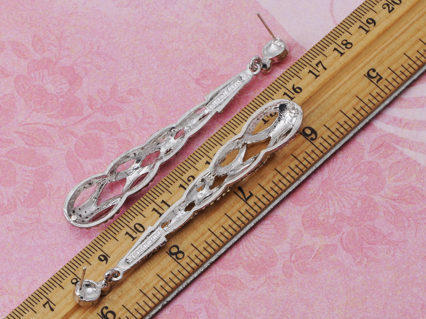 Infinity Braid Twist Clr Dangle Drop Evening Cocktail Earrings