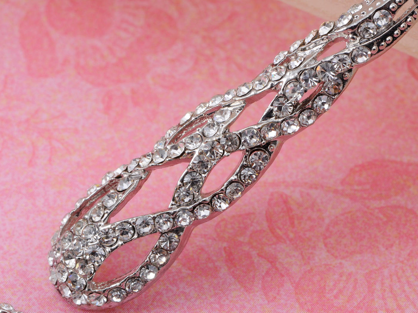 Infinity Braid Twist Clr Dangle Drop Evening Cocktail Earrings